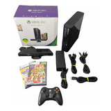 Xbox 360 Super Slim Completo Kinect Jogo Controle Fonte Cabo Game