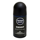 Desodorante Nivea Rollon Deep Black Car Frasco 50 Ml