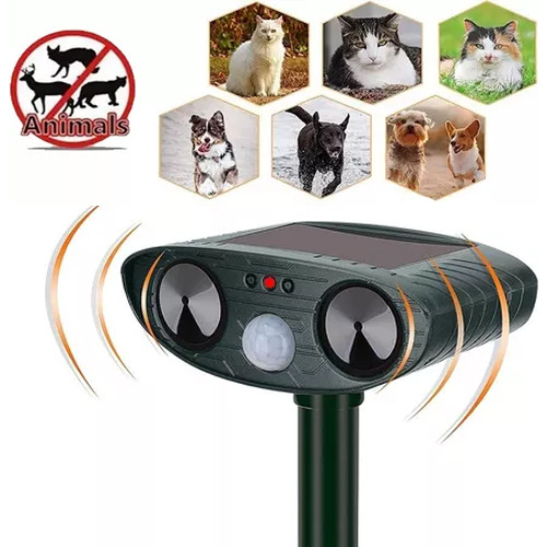 Repelente De Gato Ultra-sônico Jardim Solar Repelir Animais-