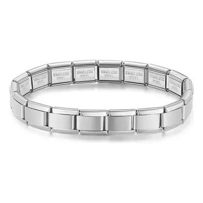 Pulsera Italiana  Acero Inoxidable Brazalete Charm | Meses sin interés