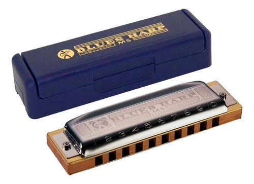 Gaita Hohner Harmônica C/ Estojo Blues Harp 532/20 Ms Em Lá