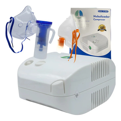 Nebulizador Silencioso Adulto Y Niños Con Accesorios Color Blanco Eqmed SC-NB001 | Envío gratis