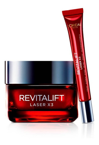 Kit Loréal Revitalift Laser X3 50ml + Crema De Ojos 15ml