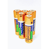 6 Baterias Recarregável 18650 12800mah 3.7v Lanterna Tática