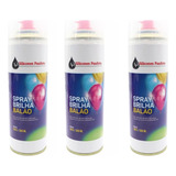 Brilha Balão Spray Bexiga Festa Buffet  300ml Decoração 3 Un