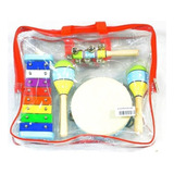 Set Percusion Infantil Knight Jb565 4 Instrumentos Funda