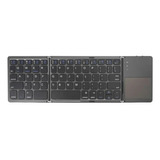 Mini Teclado Plegable Con Touchpad Bluetooth Grey B033