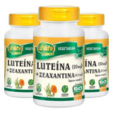 Kit 3 Luteína E Zeaxantina 60 Cáps - Unilife Vitamins Sabor Sem Sabor