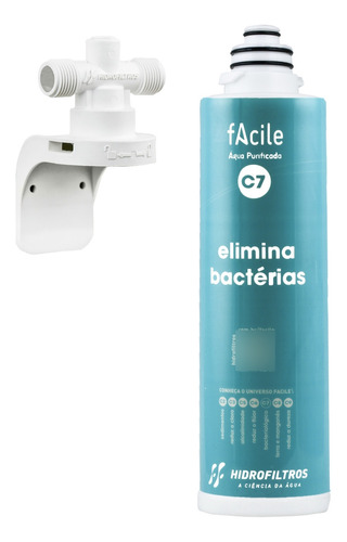 Refil | Purificador Água Elimina Bactérias C7 + Cap Instal.
