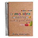 5 Libretas/cuaderno Personalizadas Profesor Dia Del Maestro