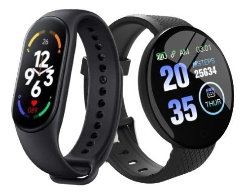 Reloj Inteligente D18 Redondo Digital + Smartwatch Band