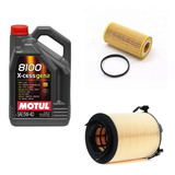 Kit 2 Filtros Vw Vento Passat Motul 8100 Xcess