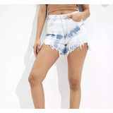 Short De Mezclilla Tie-dye Marca American Eagle Para Mujer