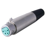 Switchcraft A4f 4-pin Xlr Hembra Cable, Monte El Conector, N