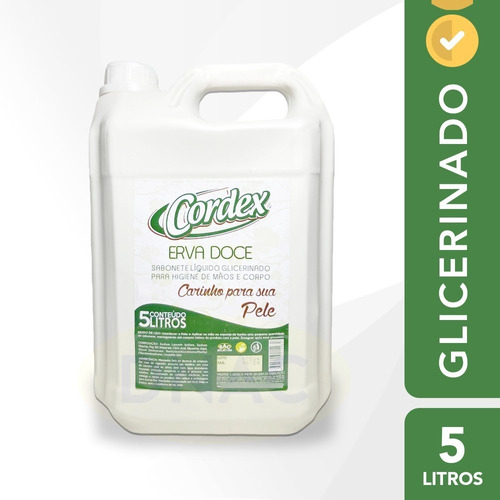 Sabonete Liquido Glicerinado Mãos E Corpo -  Galão 5l - 1und