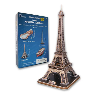 Rompecabezas 3d Torre Eiffel 82 Pz Kelvin | Meses sin interés