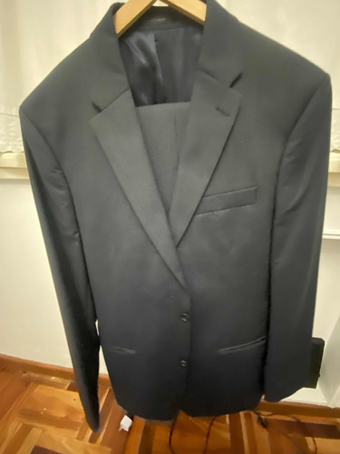 Traje Calvin Klein Importado/azul Rayas Finas Talle L/ Imp