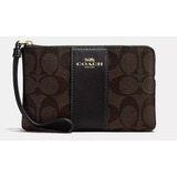 Monedero Coach Wristlet In Signature Canvas 