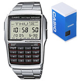 Reloj Clasico Casio Retro Vintage Dbc32 Acero Inoxidable Calculadora Luz Ambar