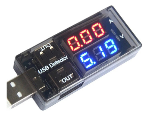 Tester Usb Medidor Voltimetro Amperimetro Detector Carga Usb
