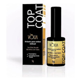 Top Coat Selante Para Unhas Gold Com Glitter 9g Vòlia