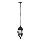 Farol Colgante Pared Exterior Arbotante Farol Suspendido Color Negro