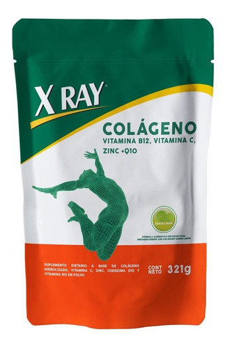 X Ray Colageno Vit B12 Vit C Zinc Q10 Polvo 321gr