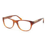 Lente Óptico Guess Gu1737 Wayfarer Light Brown Café M 50mm