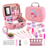 Kit De Maquillaje Para Niñas Portatil Makeup Play Set 