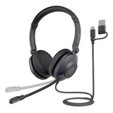 Nuroum Auriculares Usb Con Microfono Para Pc, Microfono Con 