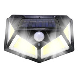 Lampara Solar 100 Led Reflector Solar Sensor Luz Exterior 