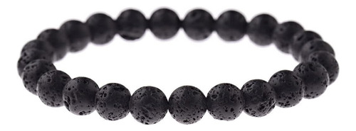 Yoacbbo Hombres Mujeres 8 Mm Lava Rock Pulseras Hombres Joye