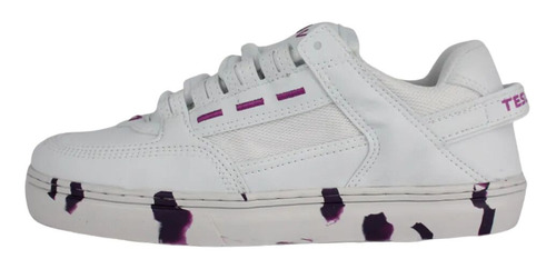 Tênis Skate Sapão Tesla Coil Branco Roxo Original Envio Já