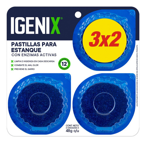 Igenix Pastillas Estanque 48g 3u