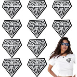 10 Parches Decorativos De Estrás Forma De Diamante Rep...