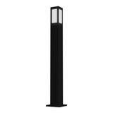 Farola Garden Cuadrada 80 Cm Negro E27 Para Jardin Exterior