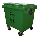 Contenedor De Basura Qrubber 1100 Lts.verde