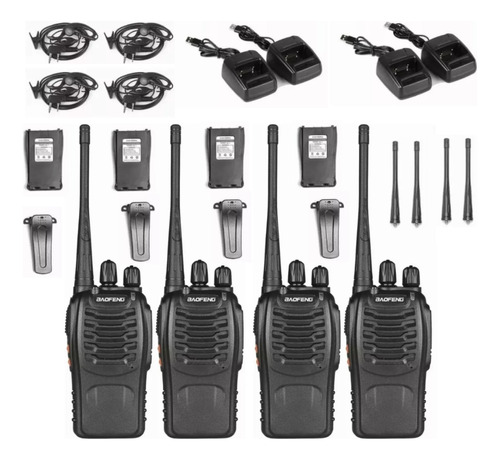 Baofeng Bf-888s Radio Portátil Walkie Talkie X 4 Piezas Pro