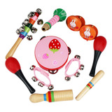 Kits Instrumentos Musicales Infantiles Pandera+maracas+dedo