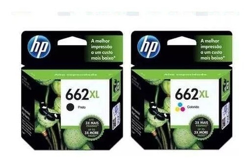 Cartuchos Hp 662xl Combo Negro+color Original 2515 3515 1515