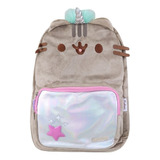 Mochila Pusheen Con Diseño De Gato Color Gris