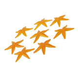 8pcs Juguete De Modelos Estrellas Plástico Amarillo Pvc