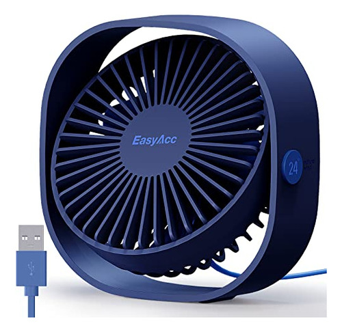 Ventilador De Escritorio Usb Easyacc, Ventilador Usb De 3 Ve