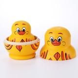 10 Bonecos De Nidificação, Brinquedos De Pato Amarelo De Mad