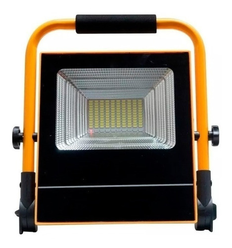 Reflector Led Portatil Solar 50w Exterior E Interior Rfs50