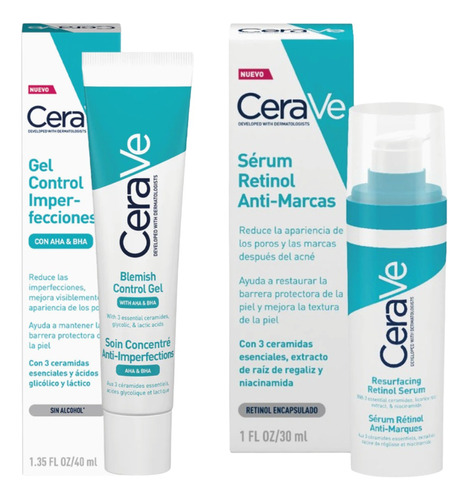 Cerave Kit Tratamiento Para El Acné Y Marcas Post Acne 2pack