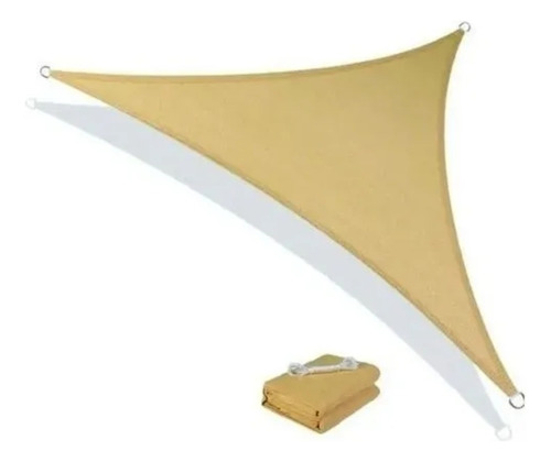 Toldo Vela Beige Triángulo 4 X 3 X 3 Mts