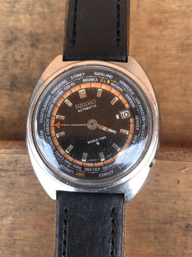 Reloj Seiko World Time, Gmt 17 Jewels, 6117-6400 Japan