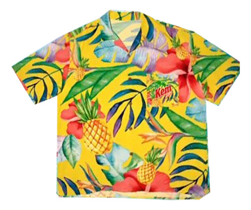 Camisa Guayabera Unisex Kem Piña Tropical Verano