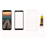 Display Frontal Compatível J4 Plus + Cola + Case + Película